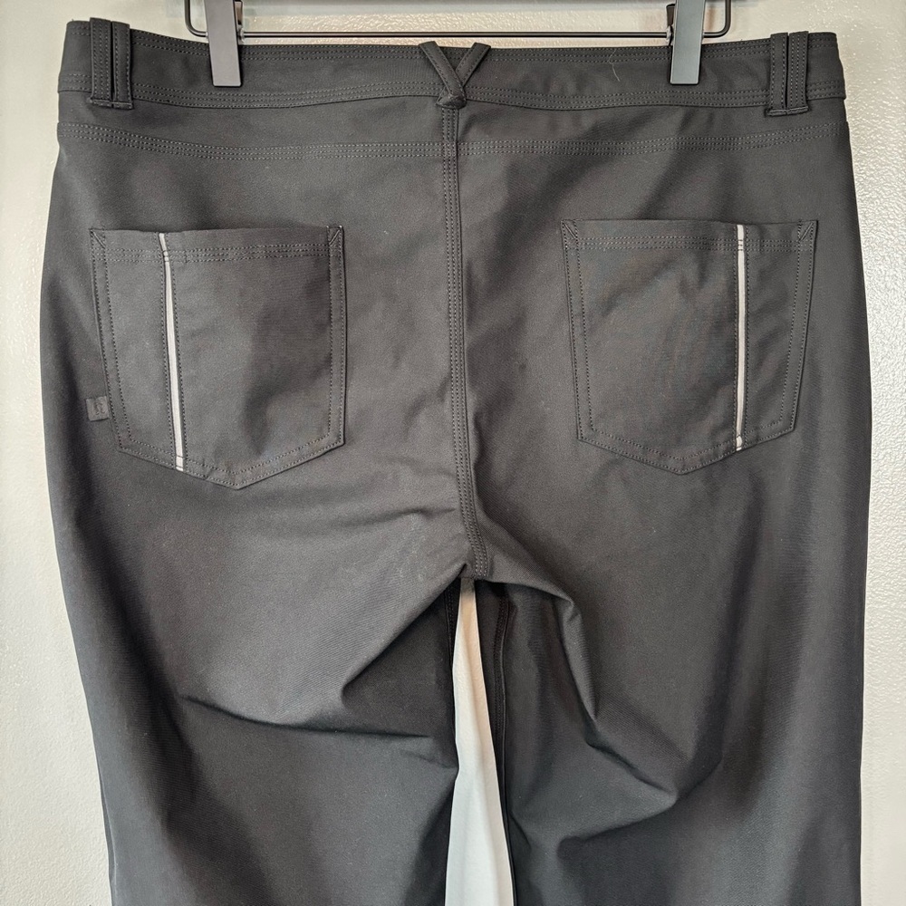 Lululemon Day Trip Reflective 5 Pocket Boyfriend Pants Warpstreme Black 35”x28” - Picture 5 of 8